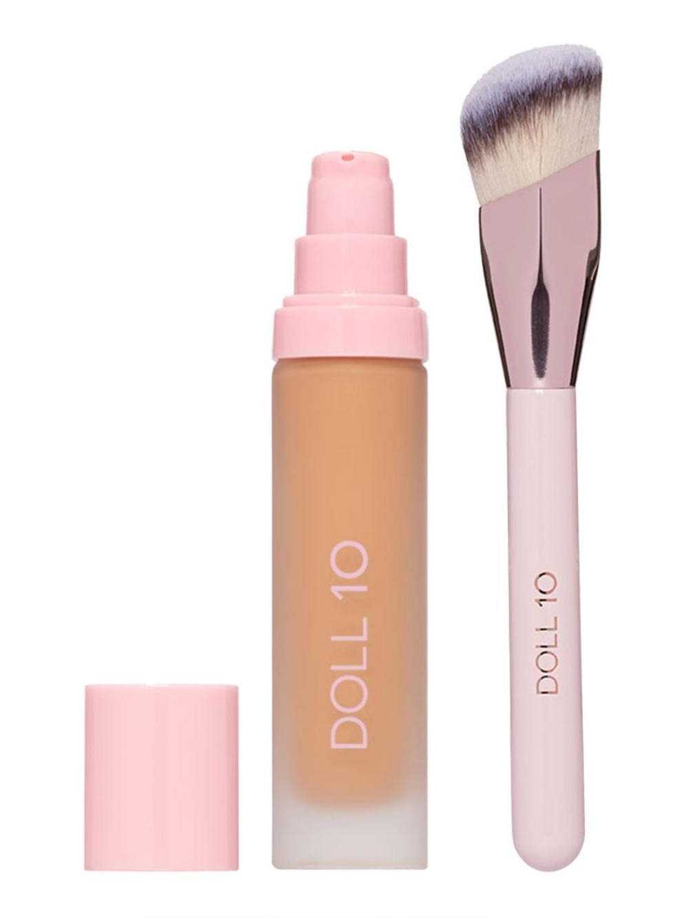 Doll 10 Forget the Foundation C.C. Cream and Foundation Brush Shade 2 Medium NIB